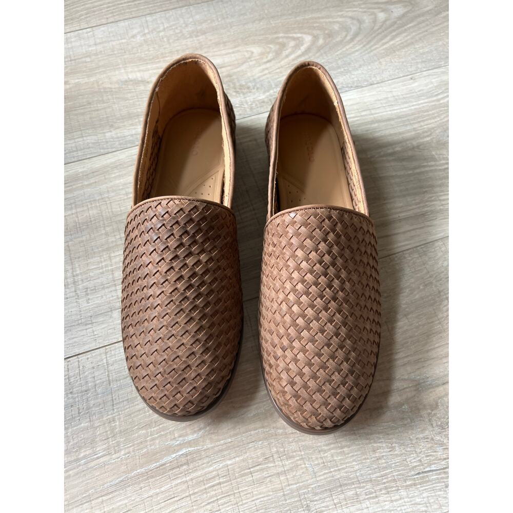 Nisolo Woven Alejandro Slip On shoes size 9.5  tobacco